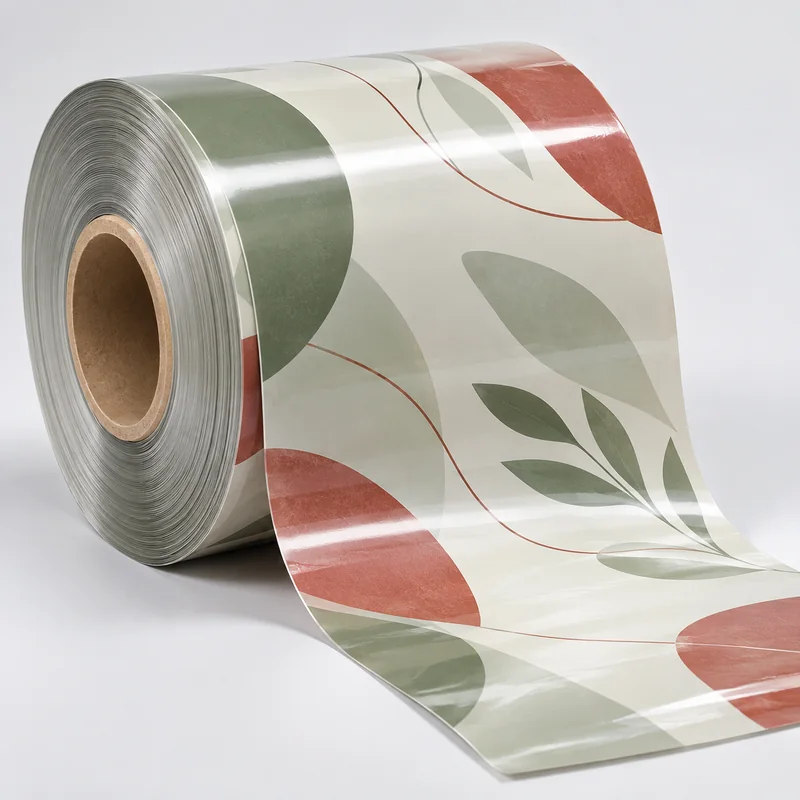 Printed roll film for form-fill-seal lines